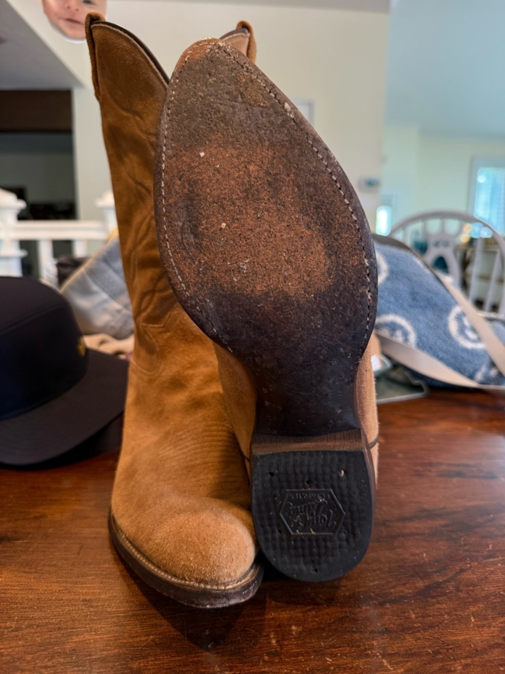 Tony Lama gold label 11D 6987 Tan roughout - Picture 2 of 6